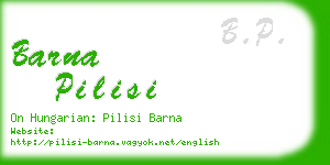 barna pilisi business card